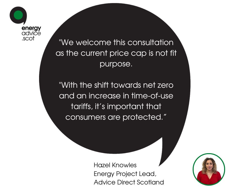 Hazel Knowles Comment on Ofgem energy price cap consultation