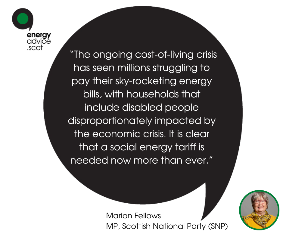 SNP MP Marion Fellows on Social Energy Tariffs 