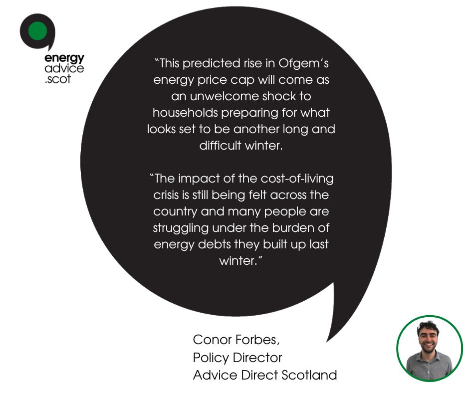 Conor Forbes Comment on Energy Price Cap